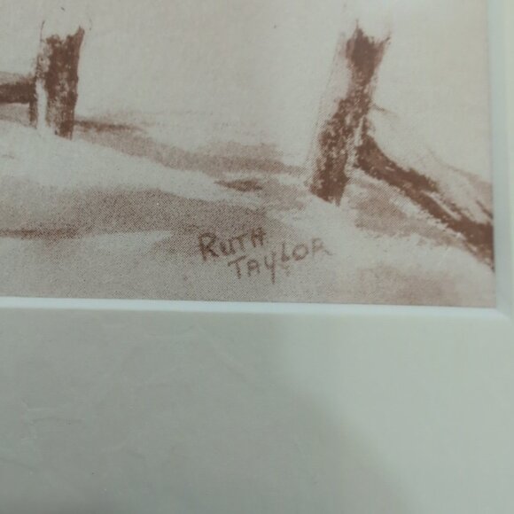 Original Watercolor By Ruth Taylor Titled The Winter Of 1978 - Picture 3 of 5